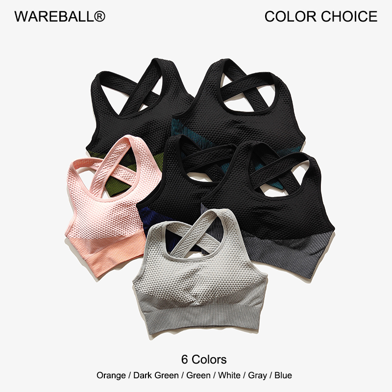 Sports Bra High Impact - WAREBALL Bra olahraga Yoga 6 warna,