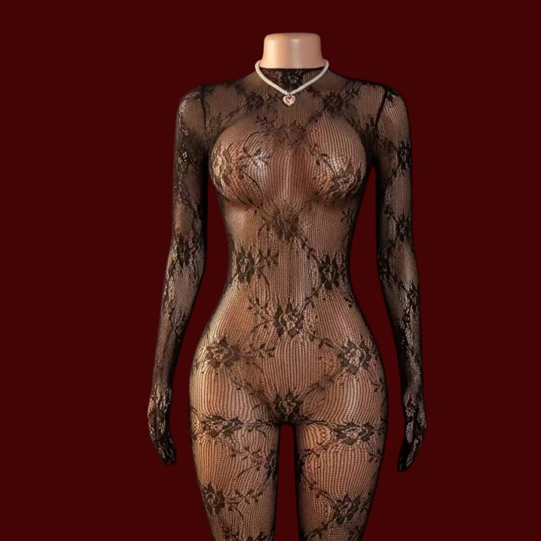 Bodystocking Fishnet - Bodystocking Jaring Ikan Wanita untuk Seluruh