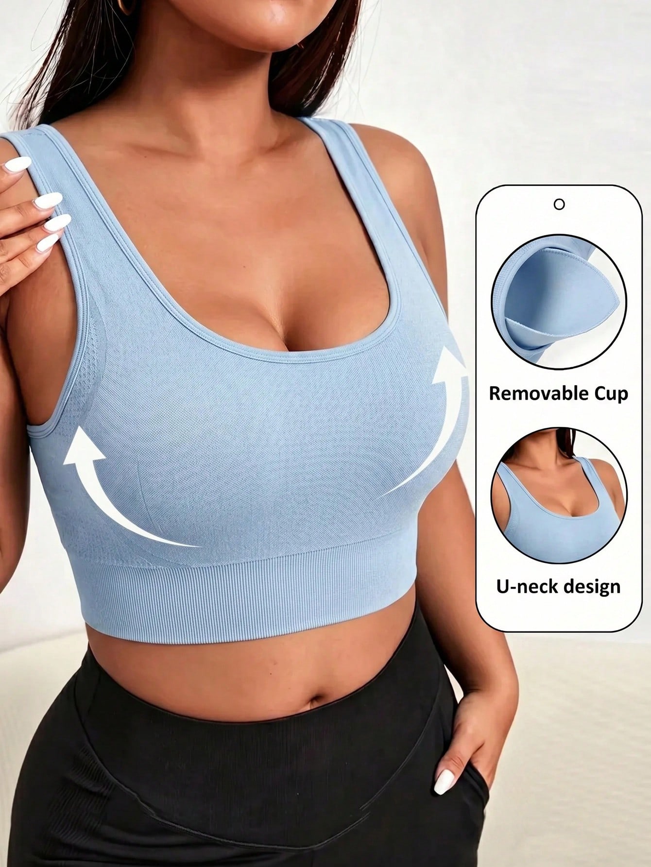 Push Up Bra Padded - Bra Olahraga Tanpa Jahitan Ukuran Besar