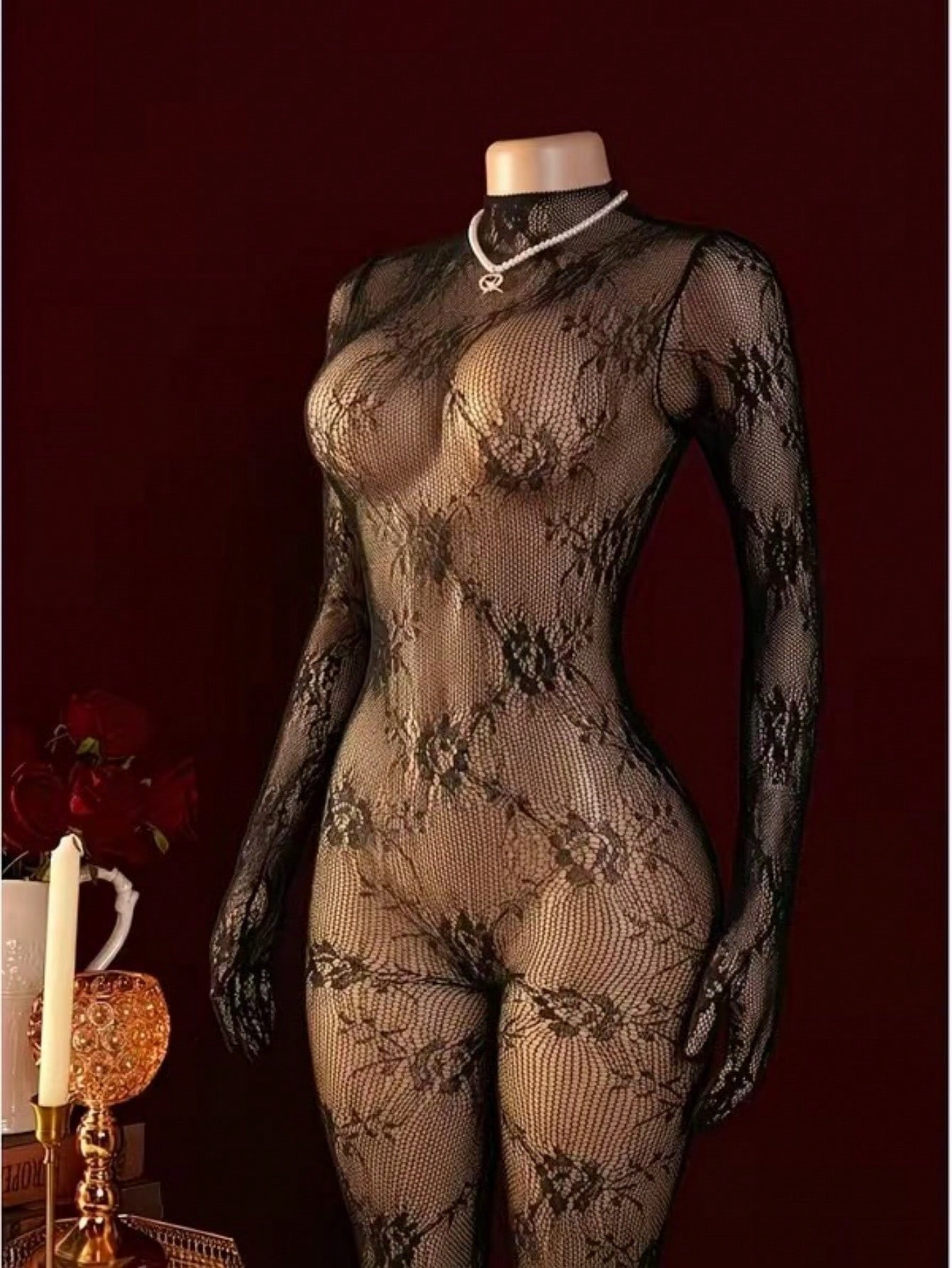 Bodystocking Jaring Ikan Wanit - Bodystocking Fishnet ulasan dan harga