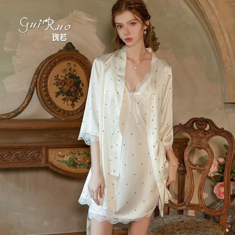 versi gaun tidur satin es mani - Robe Silk Women ulasan dan harga