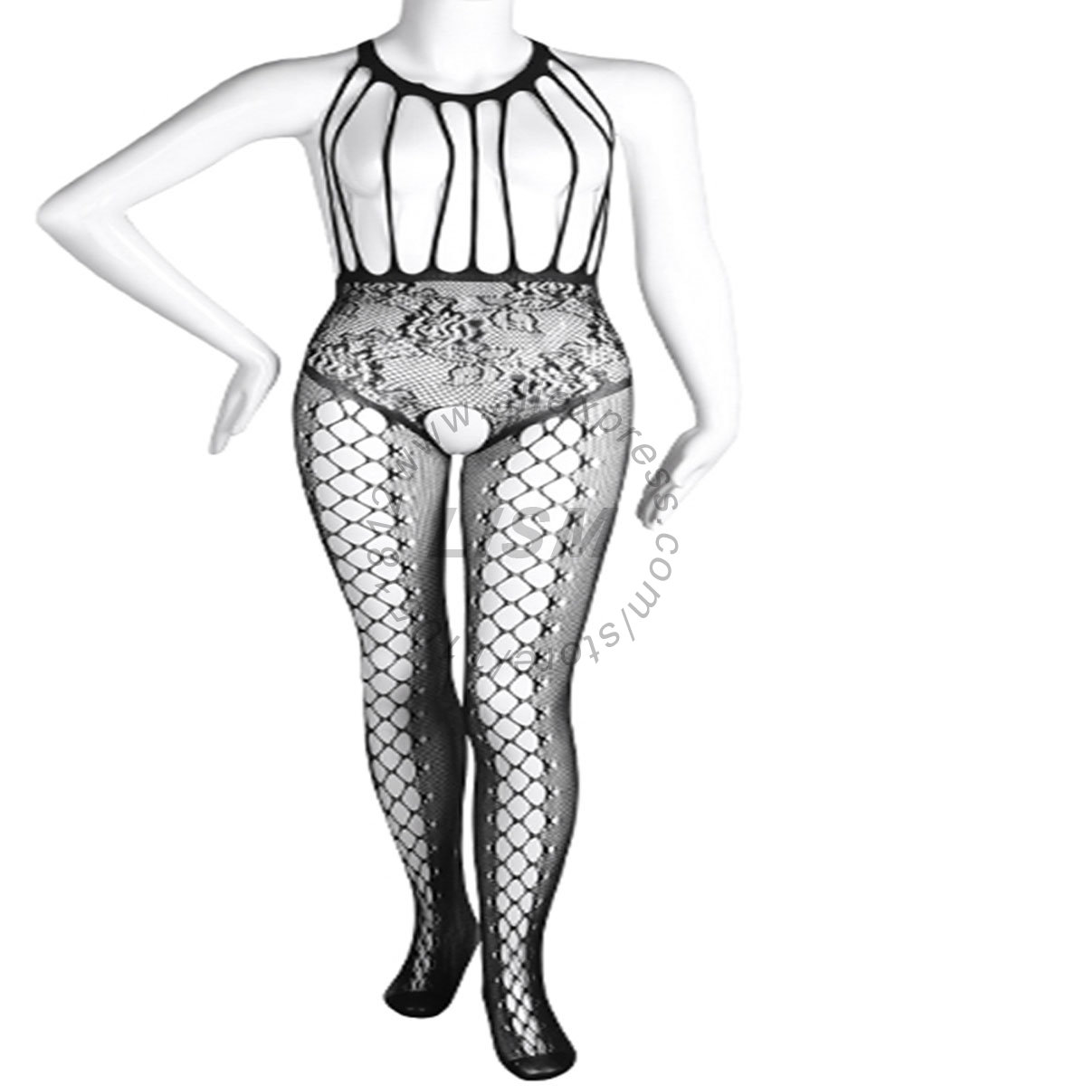 LISM Bodystocking Seksi Model  - Bodystocking Fishnet ulasan dan harga