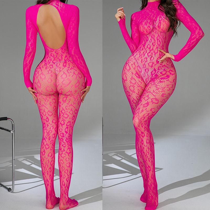 Bodysuit Jaring-jaring Macan T - Bodystocking Fishnet ulasan dan harga